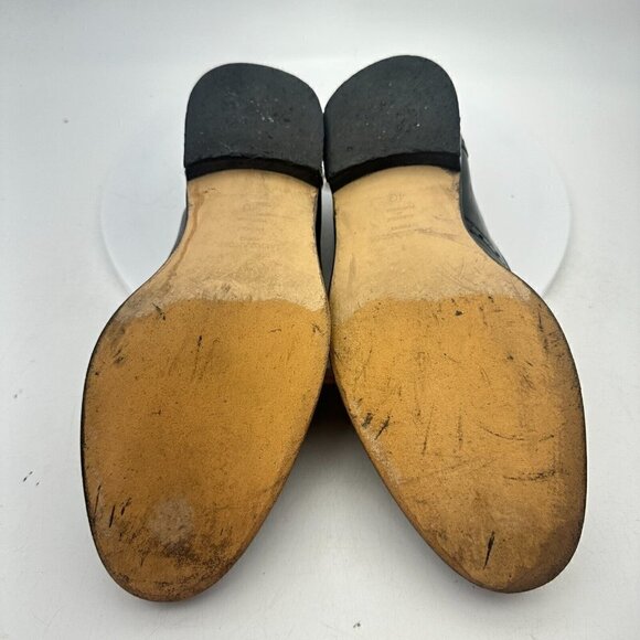 Salamander France Men Size 7.5 EU 40 Tasseled Loafer Slip On Shoes Black Leather - Picture 10 of 13